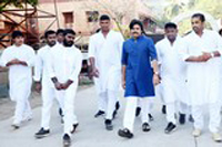 Pawan Kalyan felicitates wrestlers Photos
